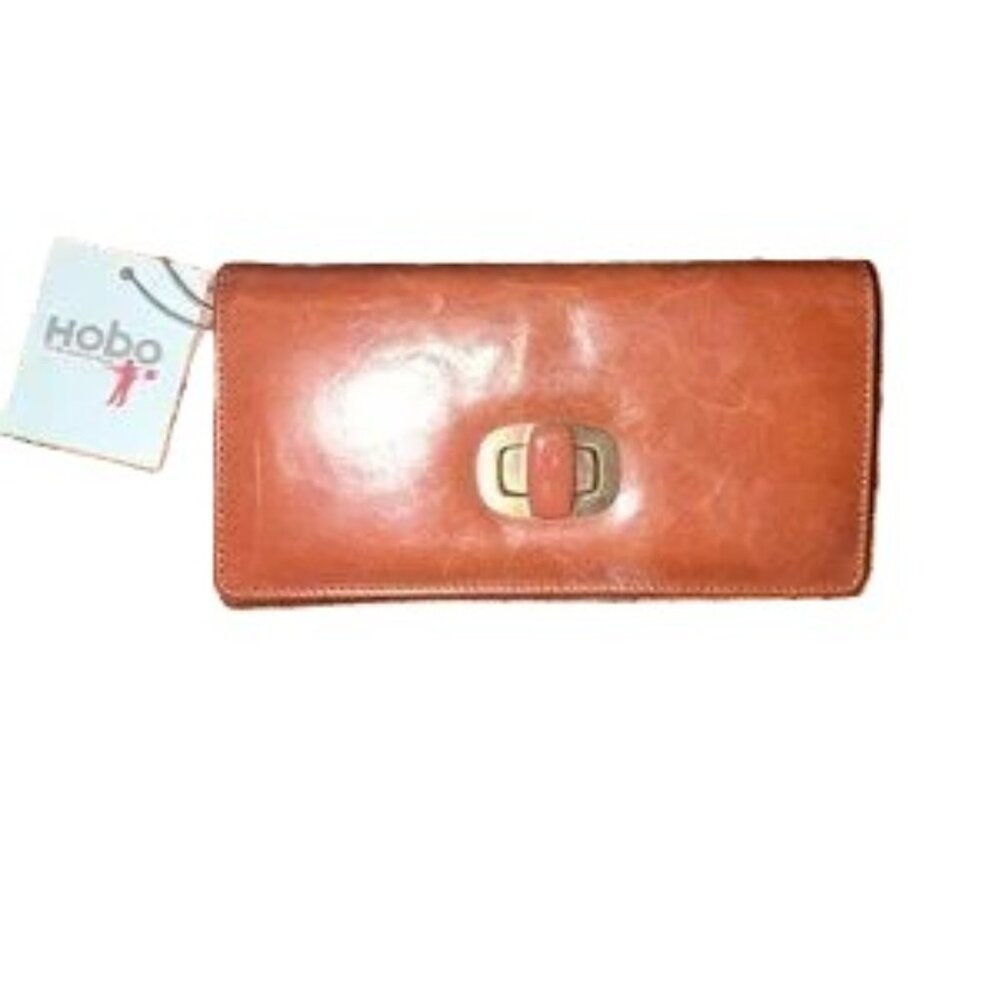 HOBO Bags cinnamon leather clutch